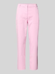 Spodnie o skróconym kroju feminine fit z wpuszczanymi kieszeniami od Marc Cain - 37