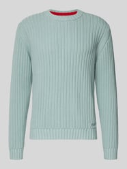 Sweter z dzianiny o kroju regular fit z czystej bawełny model ‘SRIBBEN_1’ od HUGO - 36