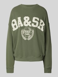 Oversized sweatshirt met labelprint van Bash - 1