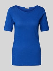 Regular Fit T-Shirt aus weichem Baumwoll-Slub-Jersey von Marc O'Polo Blau - 40