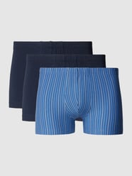 Boxershorts mit elastischem Bund im 3er-Pack von Schiesser Blau - 7