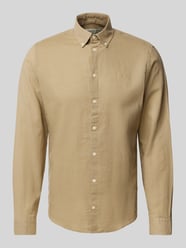 Regular Fit Leinenhemd mit Button-Down-Kragen Modell 'Anton' von Casual Friday - 38