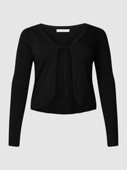 PLUS SIZE Bolero in Ripp-Optik von ONLY CARMAKOMA Grau / Schwarz - 24