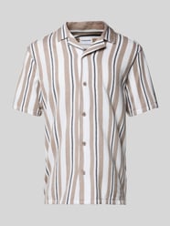 Relaxed fit vrijetijdsoverhemd met reverskraag van Lindbergh Beige - 22