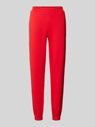 Sweatpants met labelprint van Review Rood - 21