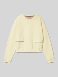 Sweatshirt mit Label-Stitching von Tommy Hilfiger Teens Gelb - 1