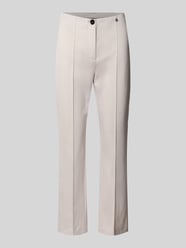Slim Fit Stoffhose mit Ziernähten von Marc Cain Beige - 42