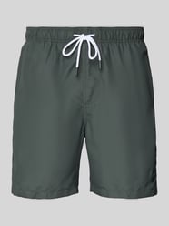 Regular fit zwembroek met labelpatch, model 'Mike' van Shiwi - 12