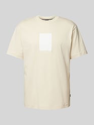 T-Shirt mit Statement- und Label-Print Modell 'Tessin' von BOSS Beige - 46