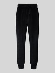 Tapered Fit Sweatpants mit Tunnelzug von HUGO Schwarz - 5