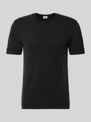 T-shirt z prążkowanym okrągłym dekoltem od DRYKORN - 16