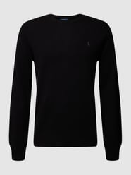 Kaschmirpullover mit Brand-Stitching von Polo Ralph Lauren Grau / Schwarz - 13