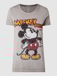 T-Shirt mit Disney©-Applikation  von Frogbox Grau / Schwarz - 32