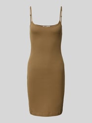 Mini-jurk in riblook van Review Groen - 34