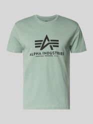 t-shirt z logo i okrągłym dekoltem od Alpha Industries - 13