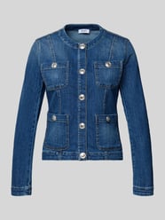 Jeansjacke mit Rundhalsausschnitt von Liu Jo White - 46