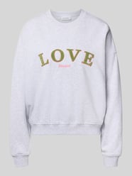 Sweatshirt mit Statement-Stitching und Rundhalsausschnitt von OH APRIL - 15