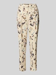 Feminine fit broek in all-over look van Marc Cain Beige - 21