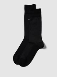 Socken mit Label-Detail im 2er-Pack von BOSS Schwarz - 26