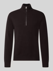 Regular Fit Strickpullover mit Troyer-Kragen von CINQUE - 27