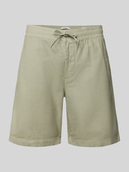 relaxed fit chinobermuda van mix van katoen en linnen van Pepe Jeans - 6