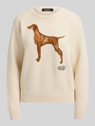 Sweter w kroju regular fit z czystej bawełny od Lauren Ralph Lauren - 35