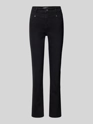 Jeansy o kroju slim fit z kieszeniami z tyłu od Christian Berg Woman - 30