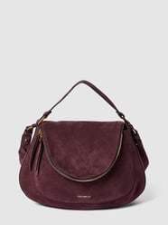 Handtasche mit Label-Applikation von Coccinelle Lila - 23