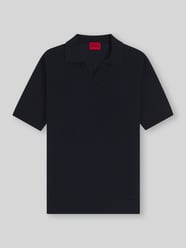 regular fit poloshirt van mix van katoen en linnen model 'SEEMANT' van HUGO - 35