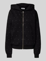 Sweatjacke mit Label-Print von Review Schwarz - 23