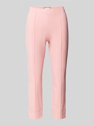 Skinny fit capribroek met vaste persplooien van SEDUCTIVE - 14