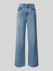 Wide Leg Jeans aus reiner Baumwolle mit Kontrastnähten Modell 'HOPE' von Only Blau - 4