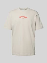 T-Shirt mit Label-Print Modell 'WAB' von adidas Originals Beige - 22