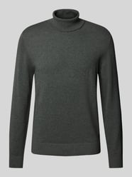 Regular Fit Rollkragenpullover aus Baumwolle mit gerippten Abschlüssen von s.Oliver RED LABEL Grau - 8