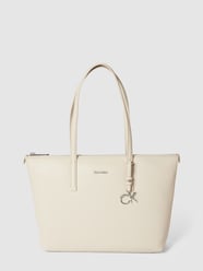 Torba shopper z materiału skóropodobnego od CK Calvin Klein Biały - 36
