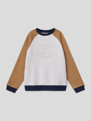 Sweatshirt im Colour-Blocking-Design von Lacoste Grau - 40