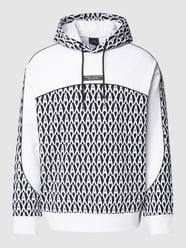 Hoodie mit Allover-Muster von ARMANI EXCHANGE Weiß - 4