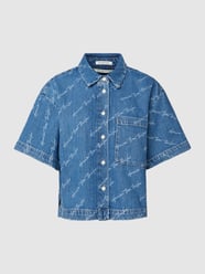 Jeansblouse met borstzak van Tom Tailor Denim Blauw - 11