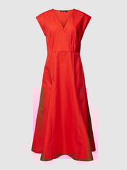 Midikleid mit V-Ausschnitt Modell 'OFFERTO' von Pennyblack Rot - 38