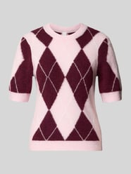 Sweter z dzianiny z mieszanka wełny z rękaw o dł. 1/2 model 'JOHI' od YAS - 11