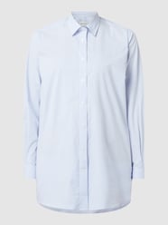 Lange blouse met streepmotief, model 'Freya' van Redgreen Blauw / turquoise - 29