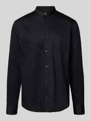 Relaxed Fit Business Hemd mit Stehkragen von Jake*s - 22