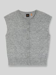 Relaxed fit mouwloos vest met wol en alpaca, model 'FOLDERIO' van BOSS Orange - 33