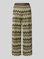 Stoffhose mit elastischem Logo-Bund von comma - 6