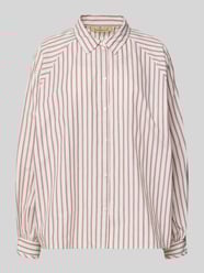 Relaxed fit overhemdblouse met kentkraag van Smith and Soul Bordeaux - 25