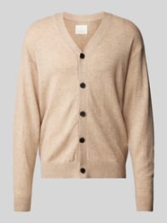 Cardigan mit V-Ausschnitt von Jack & Jones Premium Beige - 19