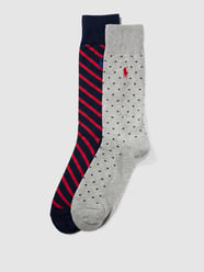 Socken mit Logo-Stitching im 2er-Pack von Polo Ralph Lauren Underwear Grau - 20