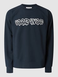 Sweatshirt mit Logo-Print  von Wood Wood Blau - 3