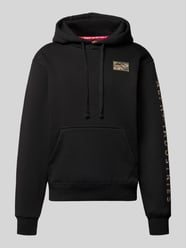 Bluza z kapturem i wyhaftowanym logo model ‘Camo Sleeve’ od Alpha Industries - 7