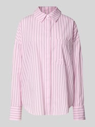 Relaxed fit overhemdblouse met borstzak, model 'Farine' van LeGer by Lena Gercke - 11